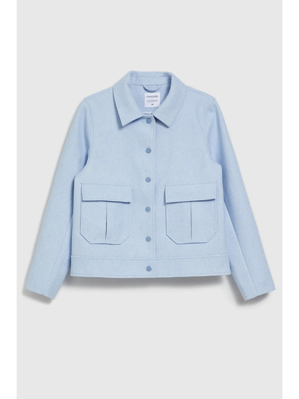 Moodo Světle modrá dámská bunda Moodo