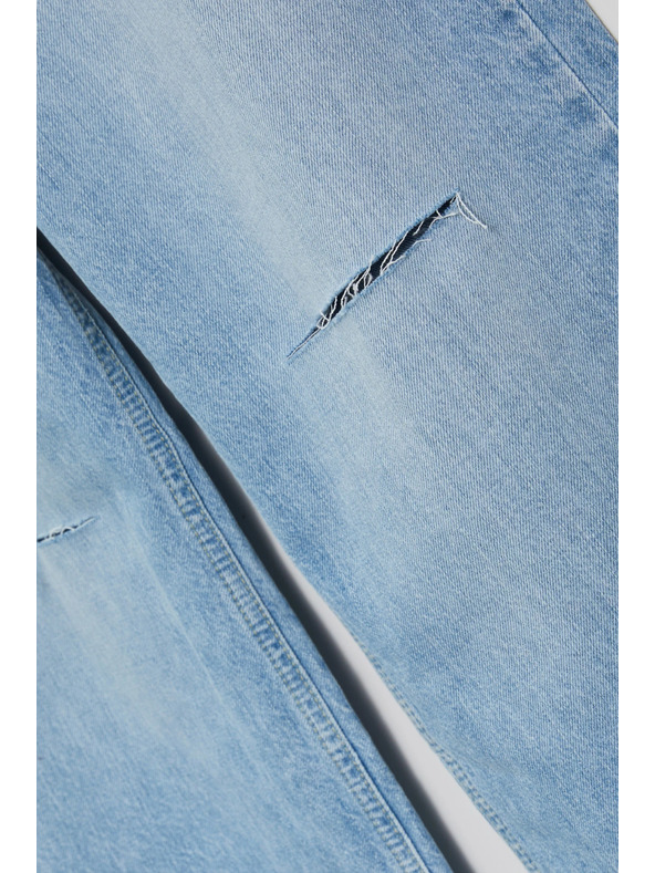 Moodo Modré dámské roztrhané džíny Moodo