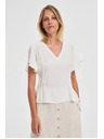 Moodo Bílá dámská košile Moodo