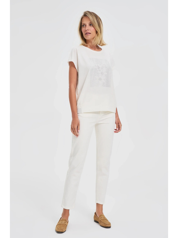 Moodo Bílá dámské tričko Moodo