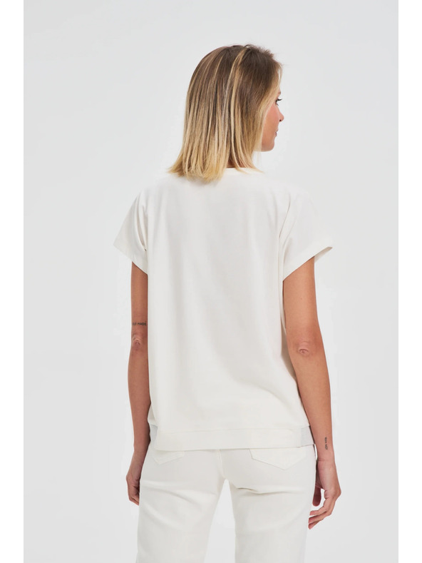 Moodo Bílá dámské tričko Moodo