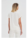 Moodo Bílá dámské tričko Moodo