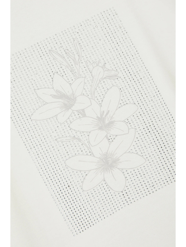 Moodo Bílá dámské tričko Moodo