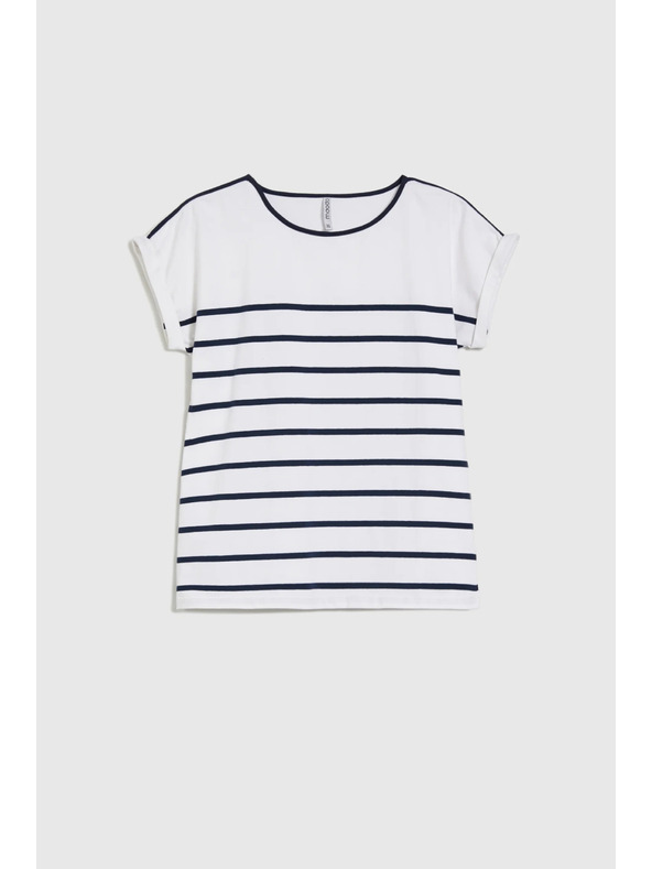 Moodo Tmavě modré dámské tričko Moodo