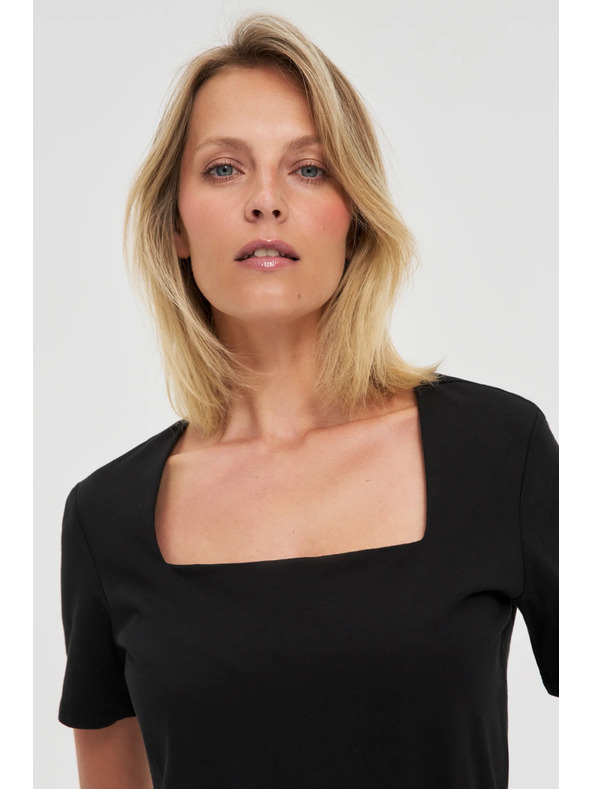 Moodo Černé dámské tričko Moodo