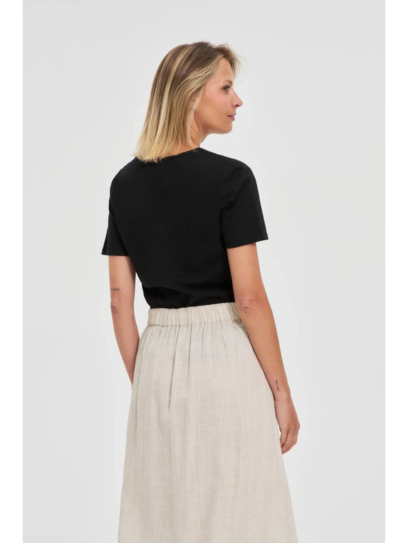 Moodo Černé dámské tričko Moodo