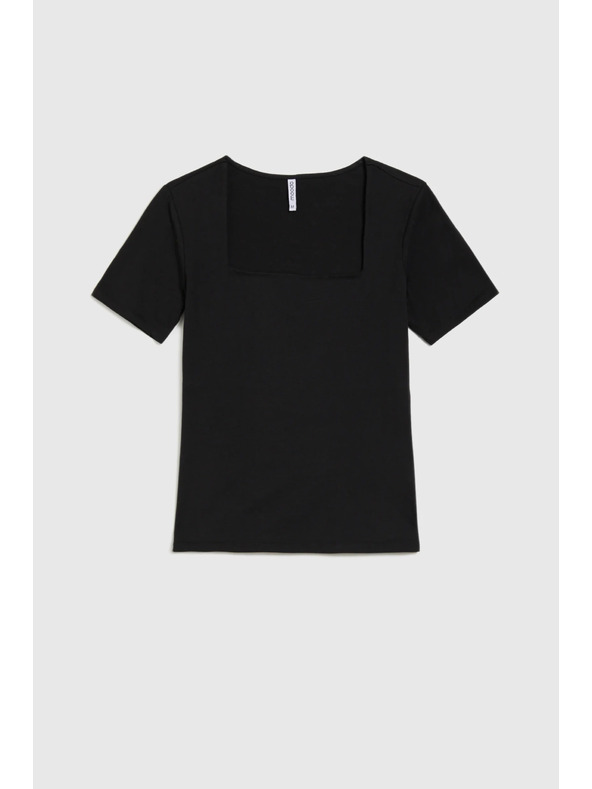 Moodo Černé dámské tričko Moodo