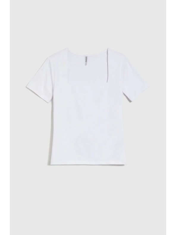 Moodo Bílé dámské tričko Moodo