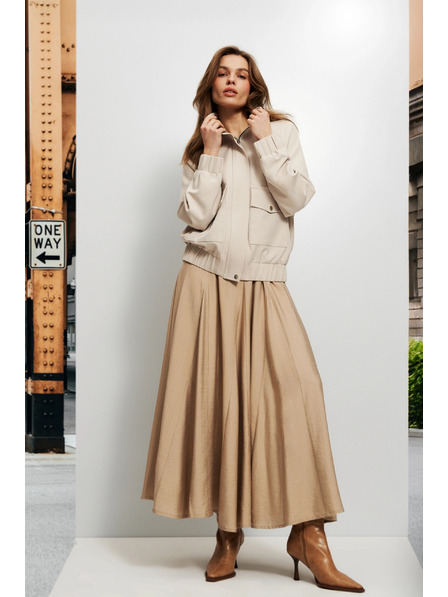 Moodo Světle béžová dámská bunda