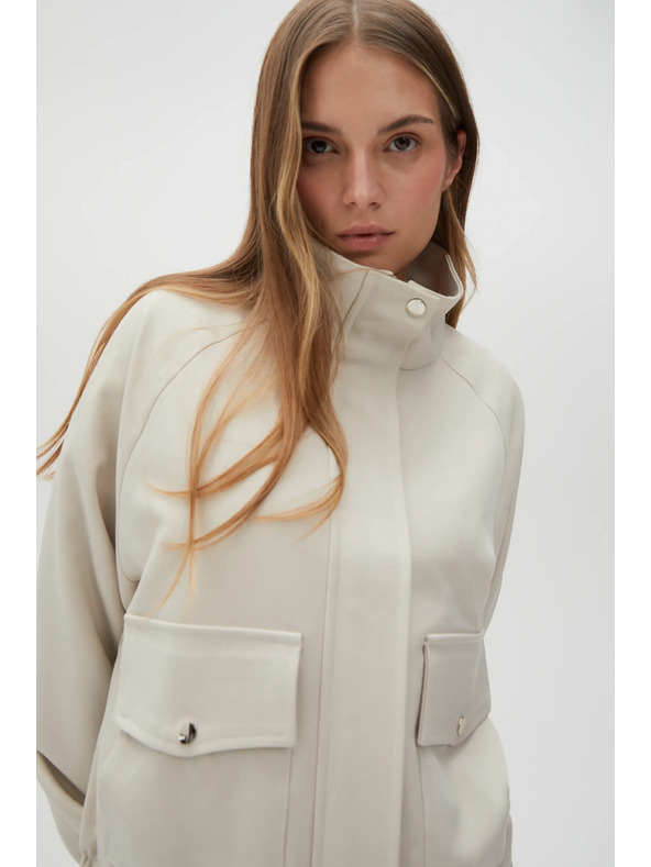 Moodo Světle béžová dámská bunda