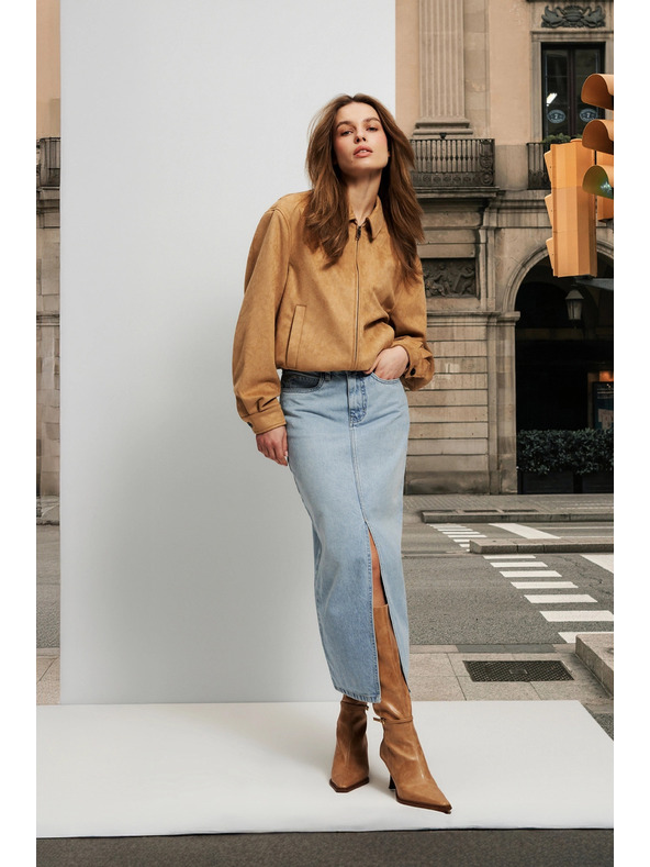 Moodo Béžová dámská bunda