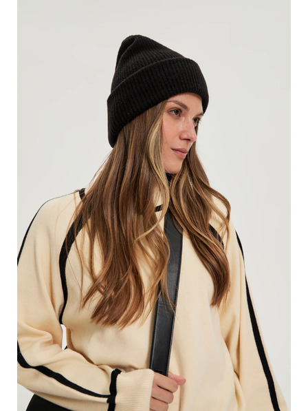 Moodo Čepice s metalickou nití černá Moodo