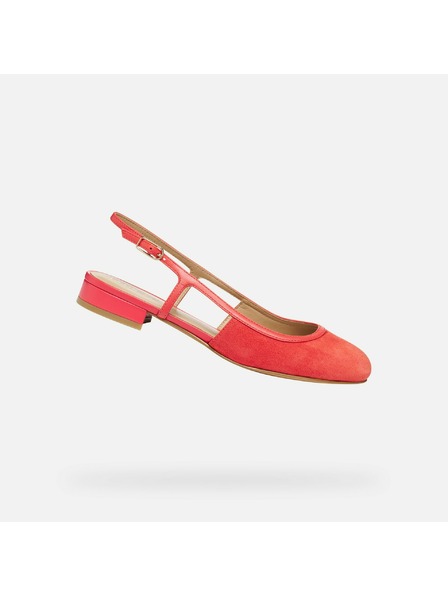 Geox Červené dámské baleríny Geox Virnilisa B