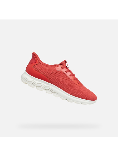 Geox Červené dámské tenisky Geox Spherica Plus Fast in