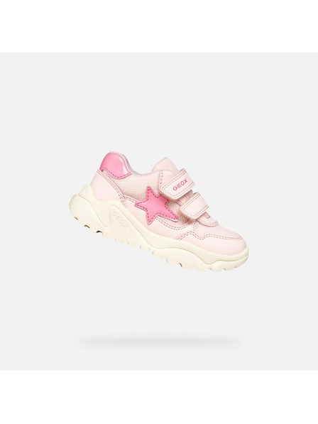 Geox Světle růžové dívčí tenisky Geox Ciufciuf