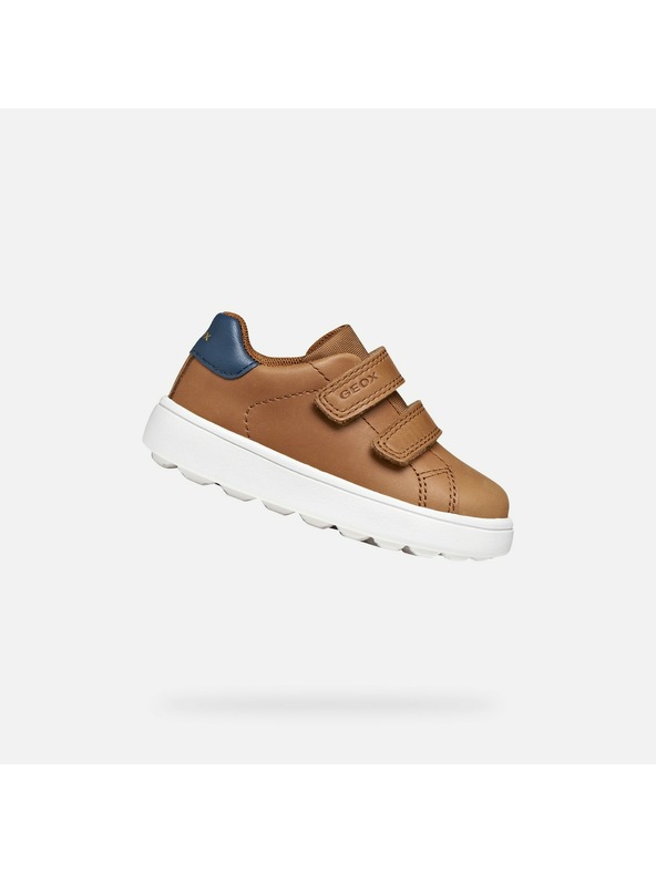 Geox Hnědé chlapecké tenisky Geox Minicub