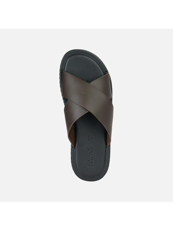 Geox Černé pánské pantofle Geox Erice