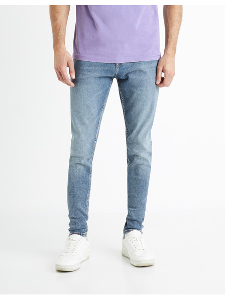 Celio Světle modré pánské skinny fit džíny Celio Foskinny1
