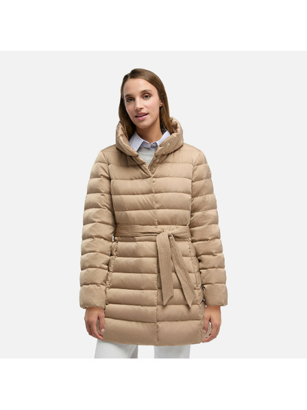 Geox Béžová dámská péřová bunda Geox Bettanie