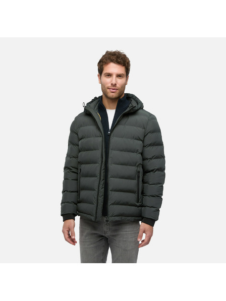 Geox Šedá pánská péřová bunda Geox Spherica