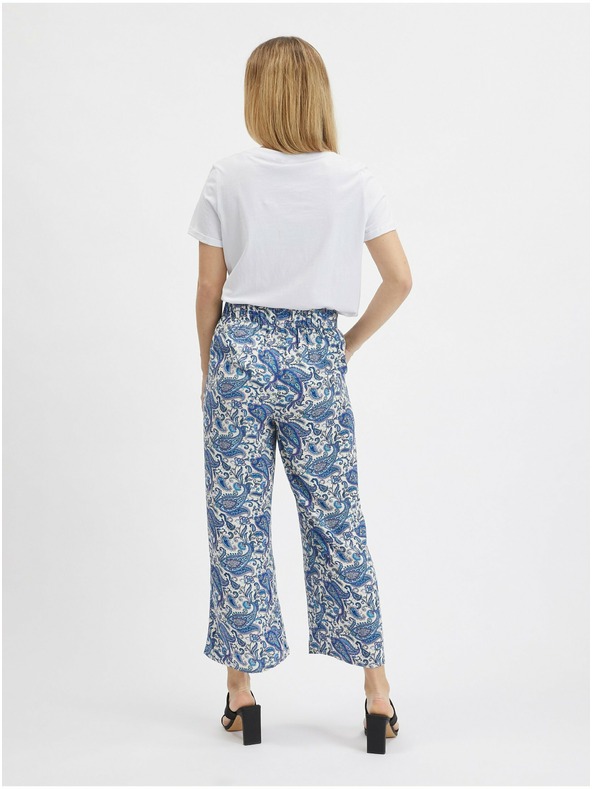 Orsay Modré dámské vzorované culottes ORSAY