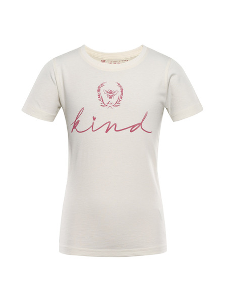 ALPINE PRO Dětské triko z organické bavlny ALPINE PRO ECOMO 2 creme varianta pa