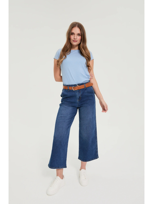 Moodo Bavlněné tričko modré Moodo