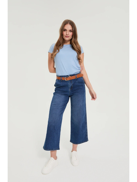 Moodo Bavlněné tričko modré Moodo