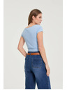 Moodo Bavlněné tričko modré Moodo