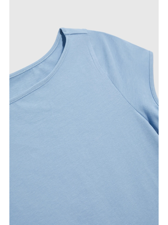 Moodo Bavlněné tričko modré Moodo