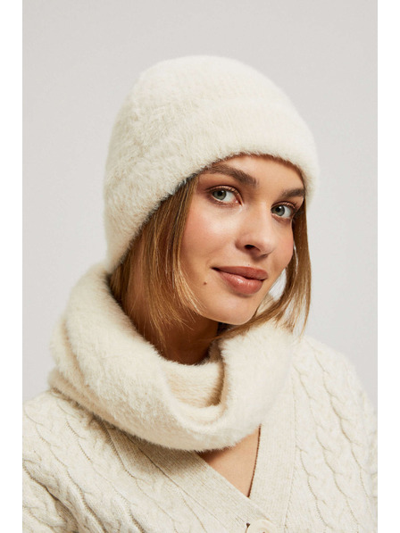 Moodo Hladká čepice písková Moodo