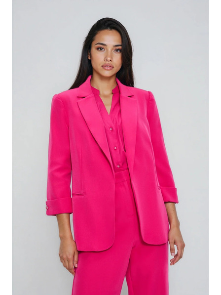 Moodo Sako s 3/4 rukávy purpurové Moodo