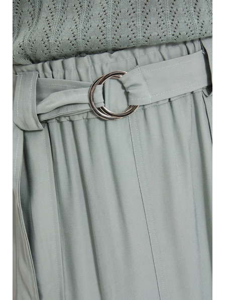 Moodo Sukně z viskózy olivová Moodo