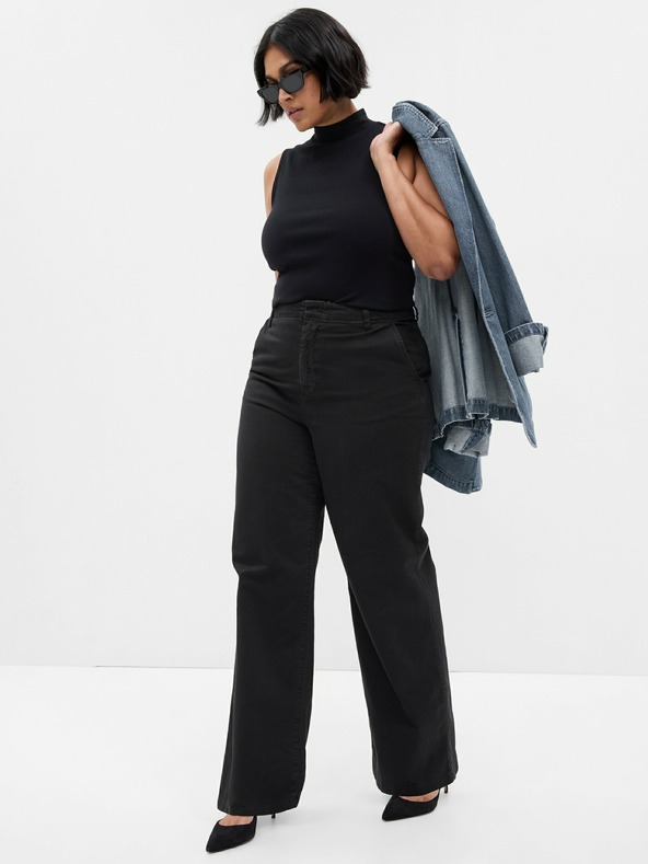 GAP Kalhoty Loose Khaki GAP