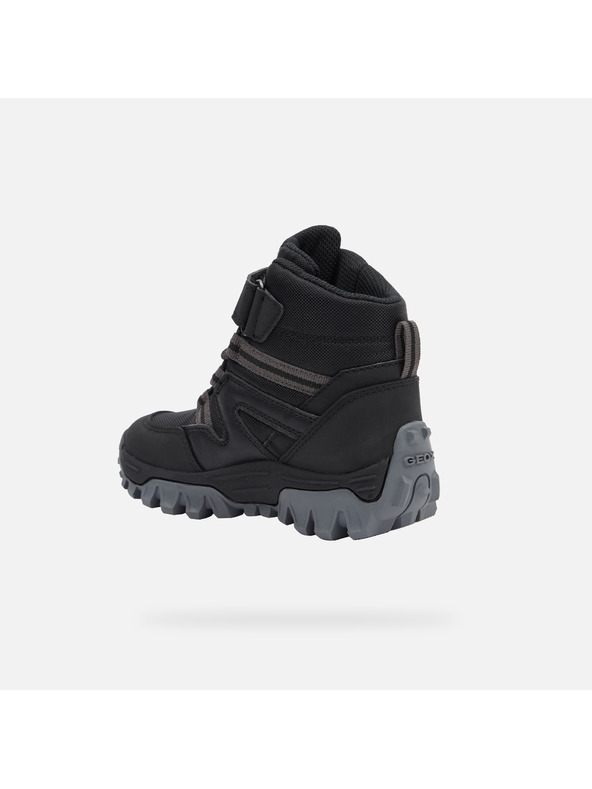 Geox Černá chlapecká kontíková obuv Geox Himalaya  B Abx