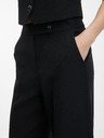 Orsay Černé dámské široké kalhoty ORSAY