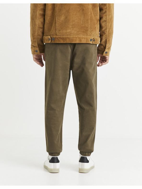 Celio Khaki pánské kalhoty Celio