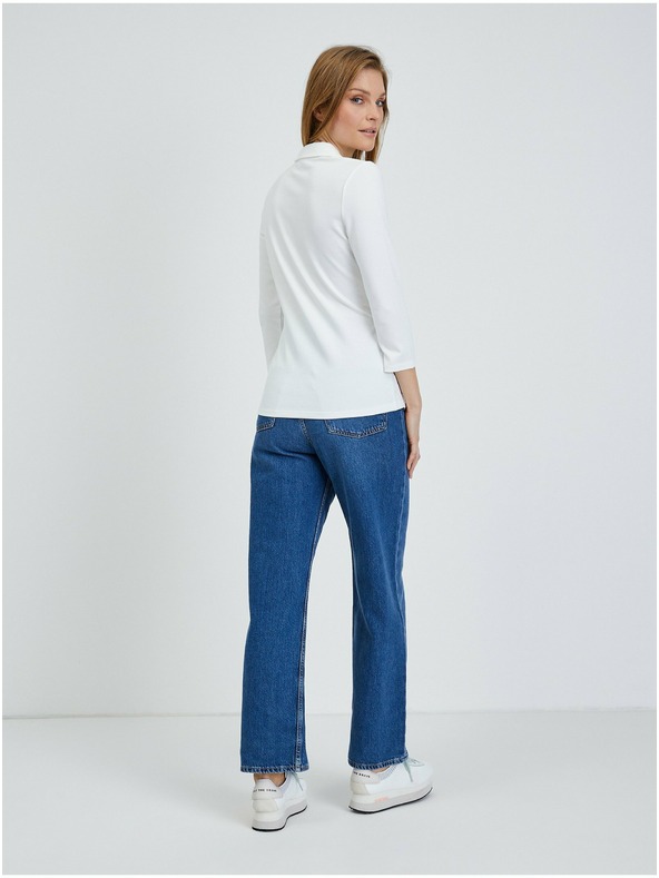 Orsay Krémové tričko s tříčtvrtečním rukávem ORSAY