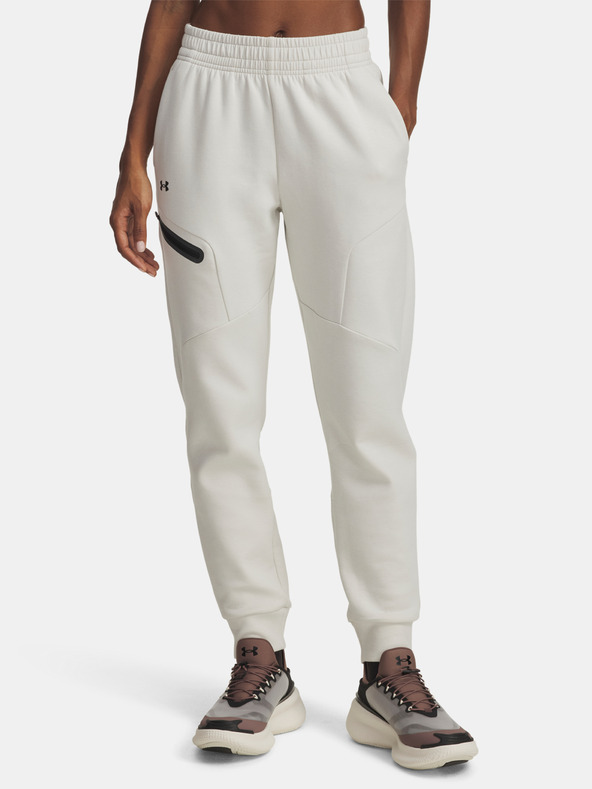Under Armour Dámské tepláky Under Armour Unstoppable Flc Jogger-WHT
