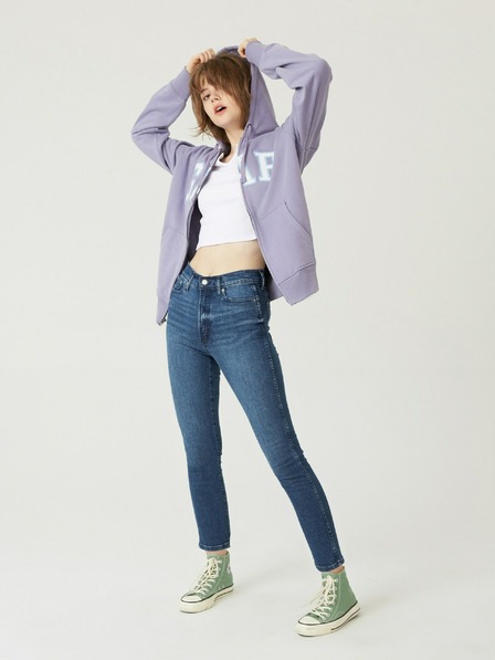 GAP Džíny slim High Rise Vintage Washwell GAP