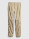 GAP Dětské plisované khaki kalhoty GAP
