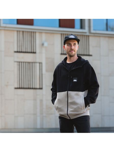 Horsefeathers Mikina Vick - black/taupe