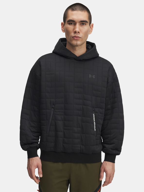 Under Armour Pánská mikina Under Armour UA Unstoppable Flc Txtr Hdy-BLK