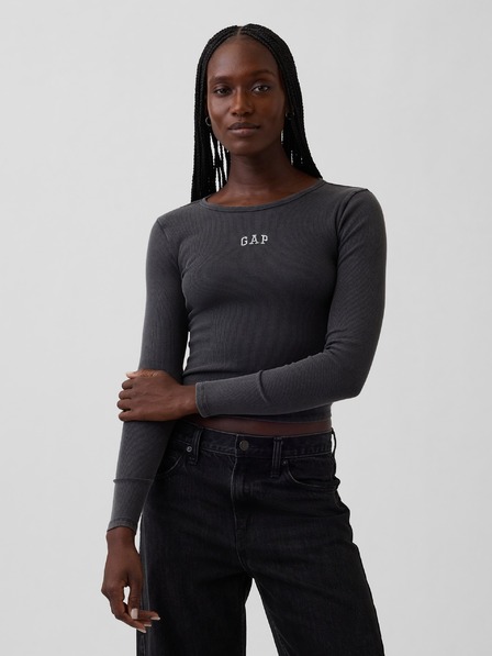 GAP Žebrované tričko s logem GAP