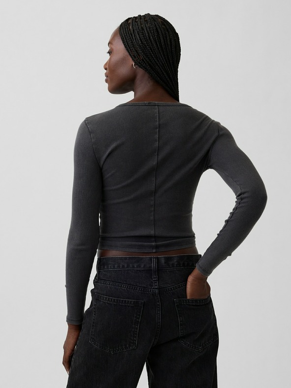 GAP Žebrované tričko s logem GAP