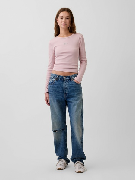 GAP Žebrované tričko s logem GAP