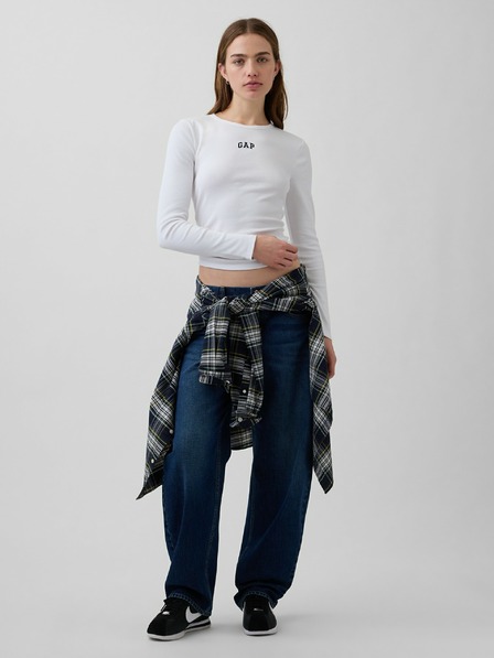 GAP Žebrované tričko s logem GAP