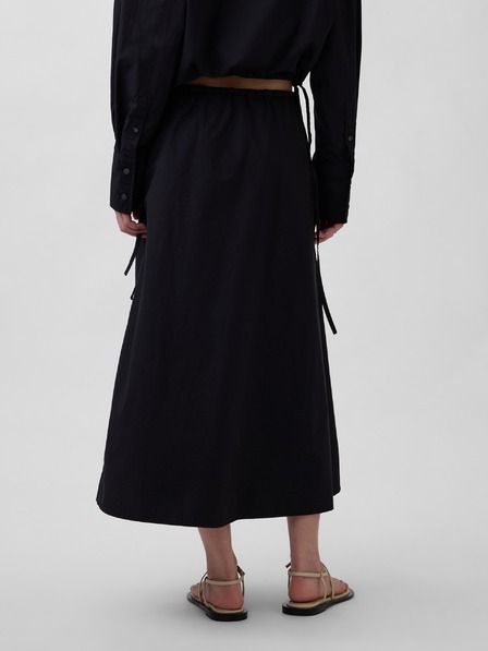 GAP Popelínová maxi sukně GAP