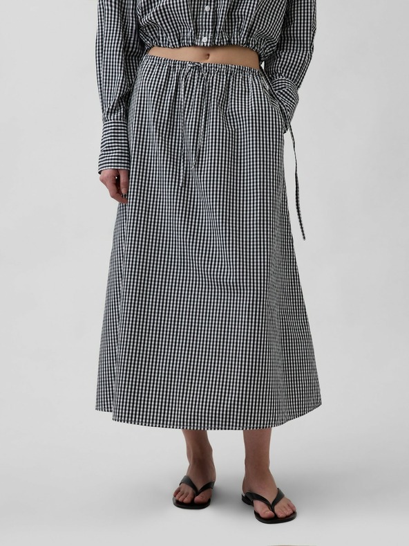 GAP Popelínová maxi sukně GAP