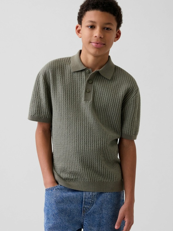GAP Dětský pletený polo svetr GAP
